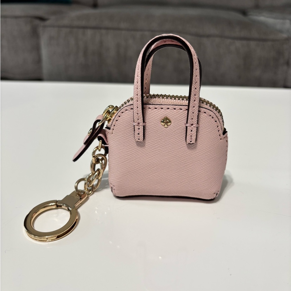 NWOT - Kate Spade Pink Mini Bag Keychain / Bag Charm 💕